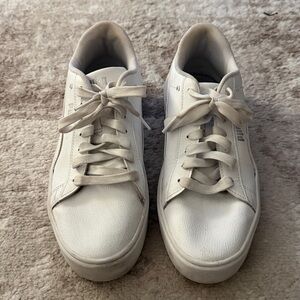 Puma Classic White Lace-Up Sneakers